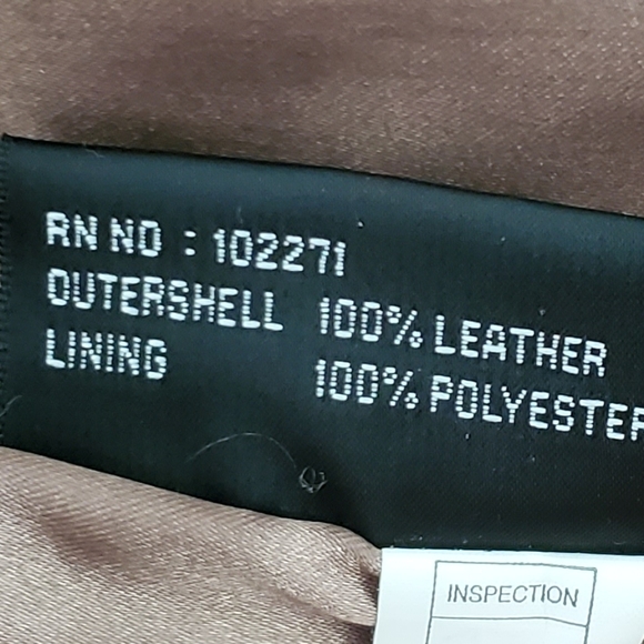 Harold Powell Brown Leather Jacket XL - Picture 7 of 10